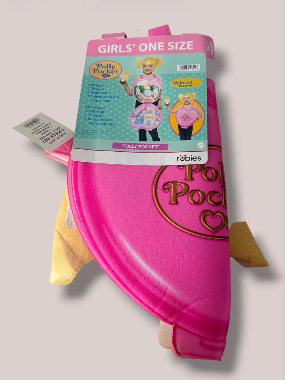 Rubie's Polly Pocket Girls' Pink Tabard and Headpiece Costume